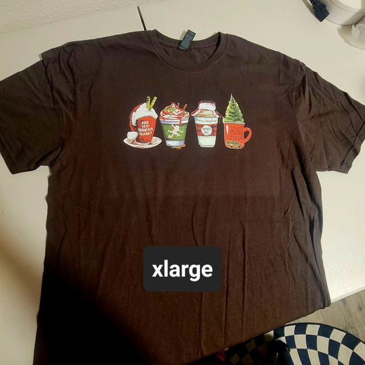 Christmas Vacation Drinks Tshirt - XL