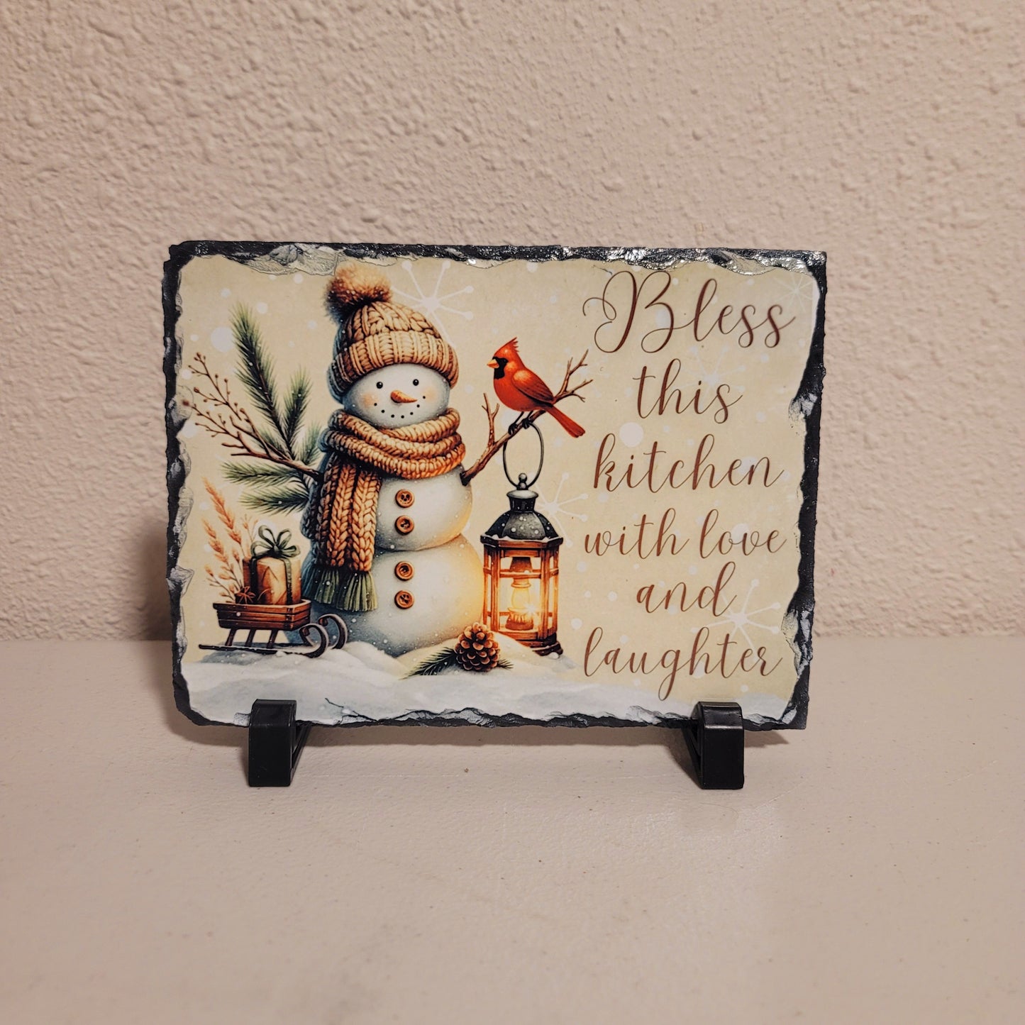 Winter Snowman - Stone