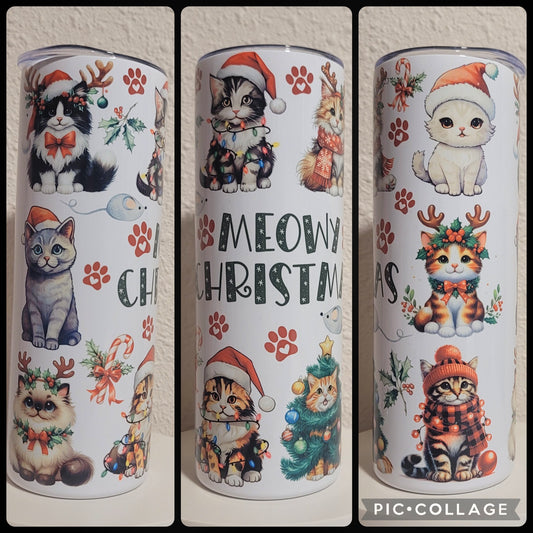 Meowy Christmas Tumbler