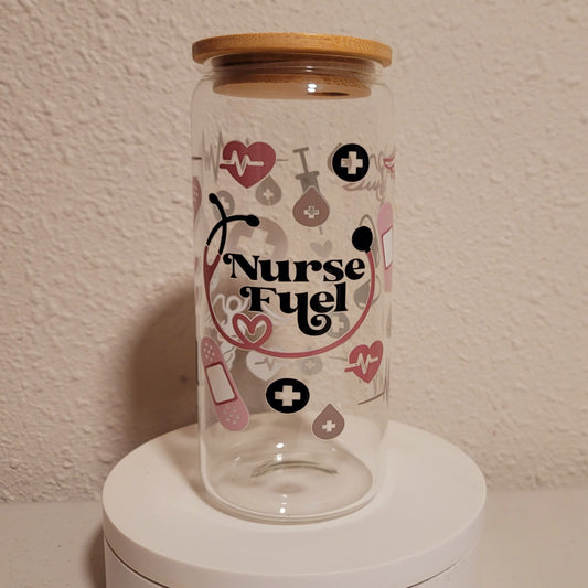 Nurse Fuel Glass Can