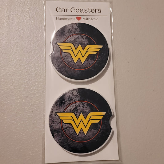 Wonder Woman Car Coasters