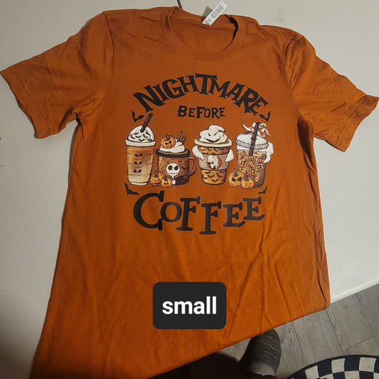 Nightmare Before Coffee Tshirt - S