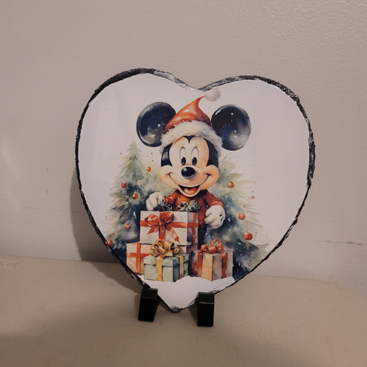 Christmas Mouse - Heart Stone