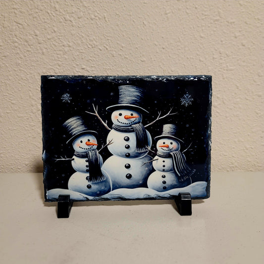 Snowman Family - Stone