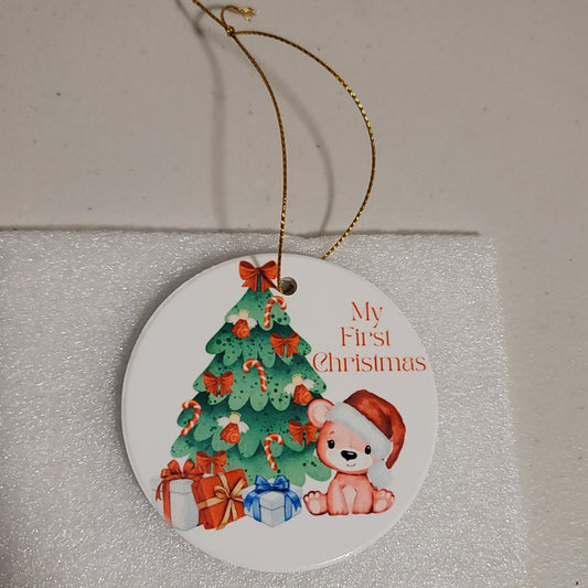 My First Christmas Ornament - Pink