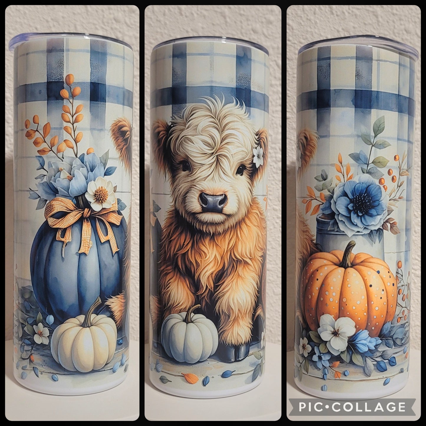 Fall Highland Cow Tumbler