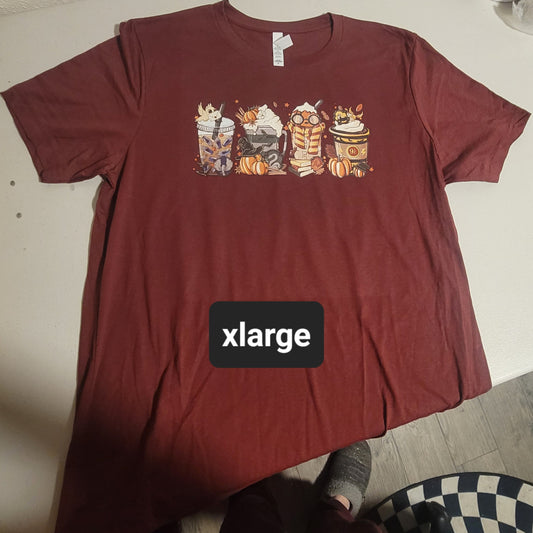 Harry Potter House Coffees Tshirt - XL