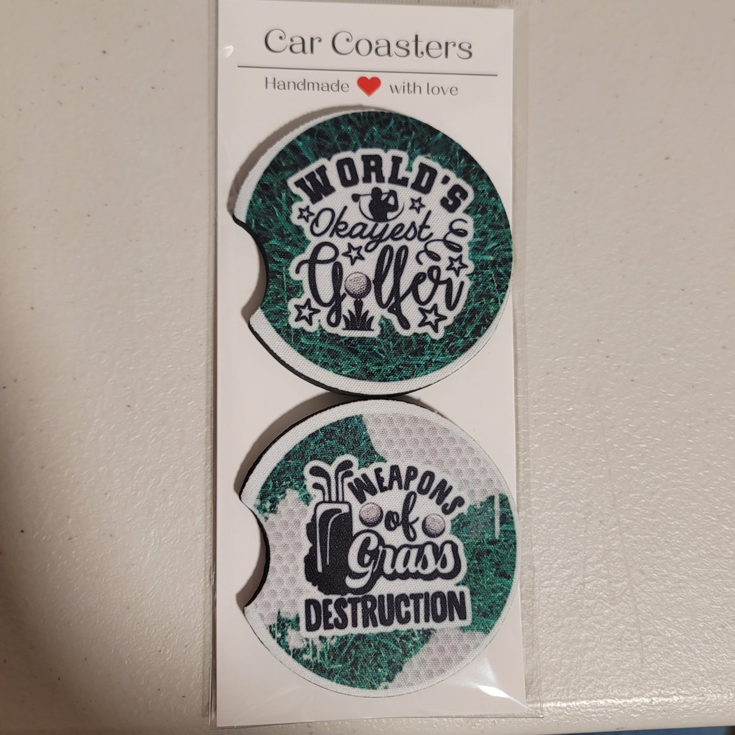Funny Golf Car Coasters