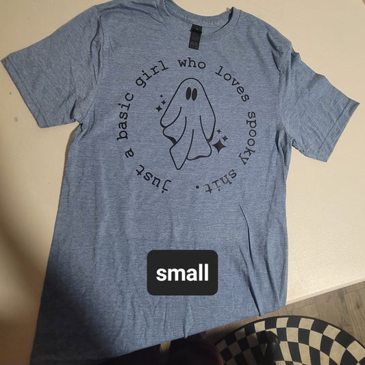 Basic Spooky Girl Tshirt - S