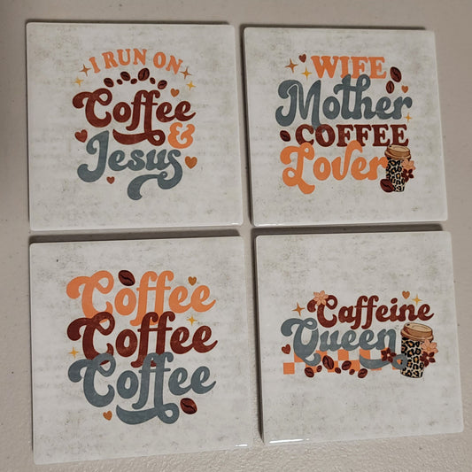 Caffeine Queen Coaster Set