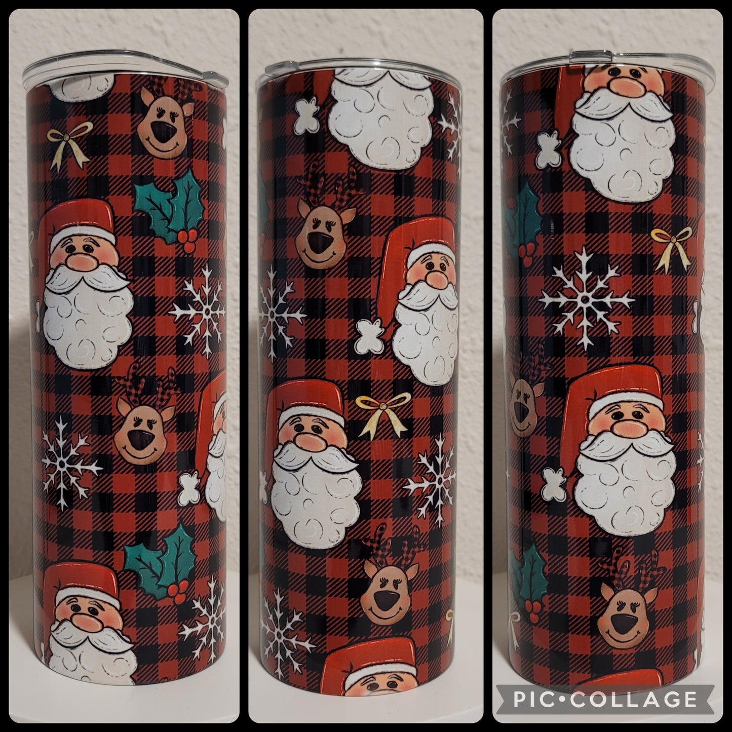 Plaid Christmas Tumbler