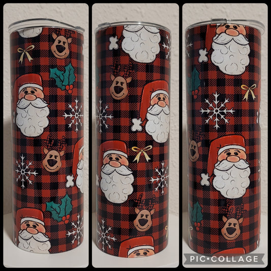 Plaid Christmas Tumbler