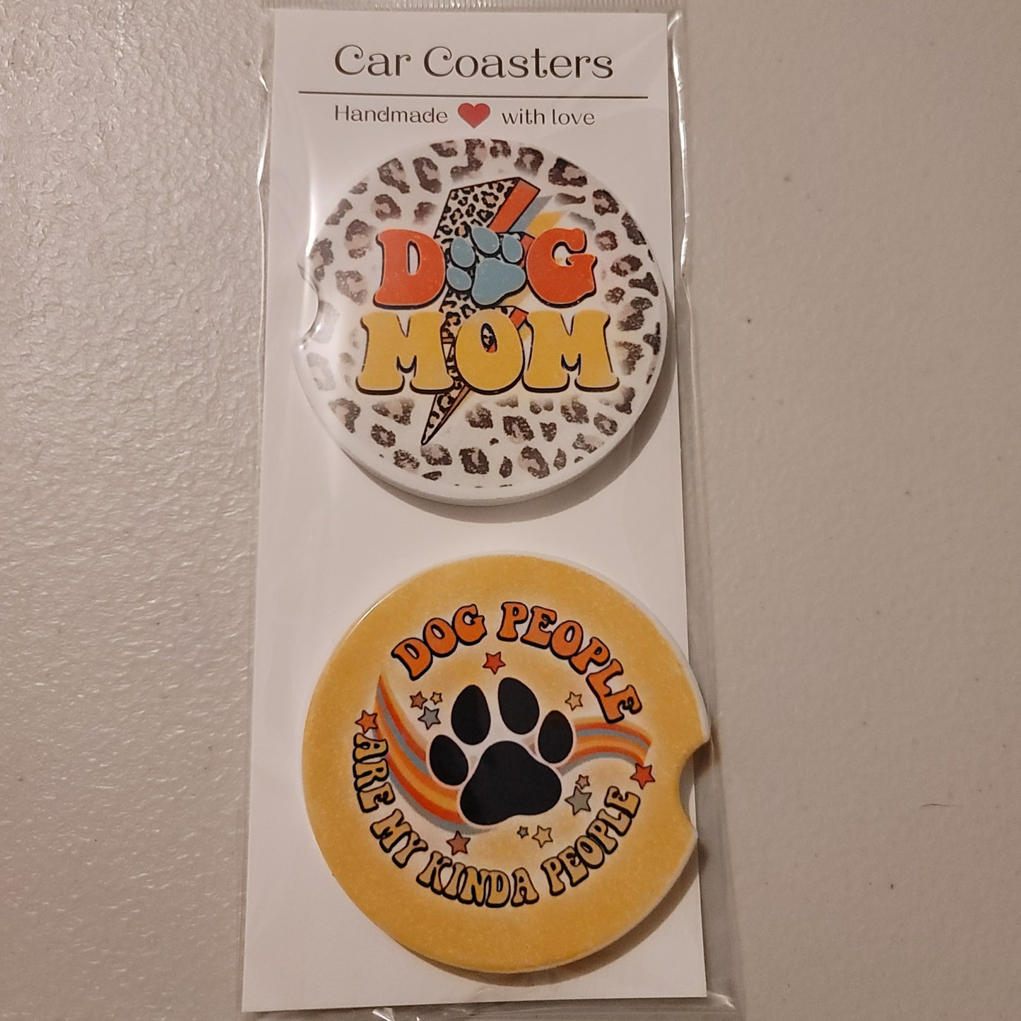 Dog Mom Car Coasters