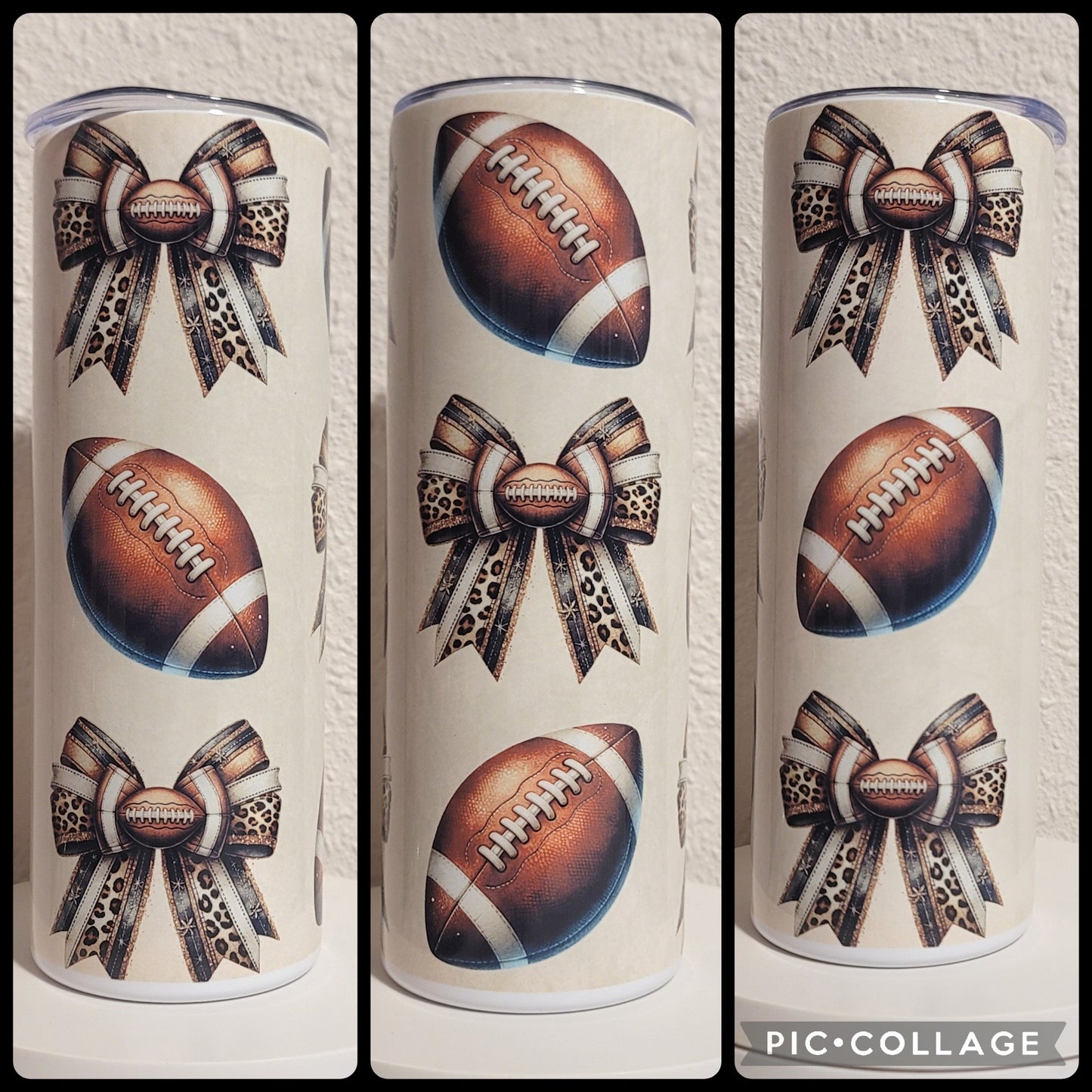 Football & Bows Tumbler