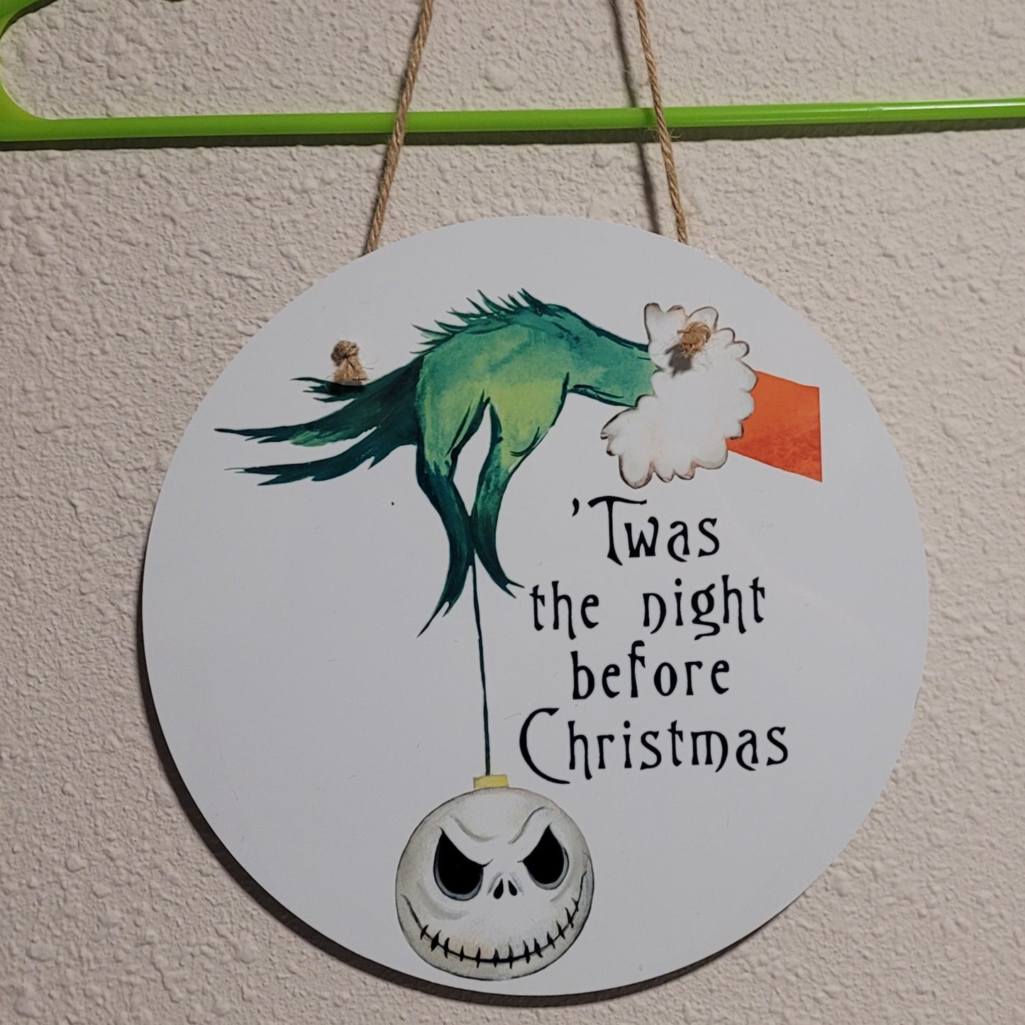 Twas The Night Before Christmas Hanging Sign
