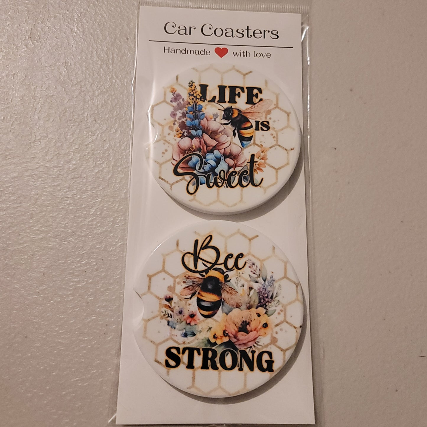 Life Is Sweet Car Coasters