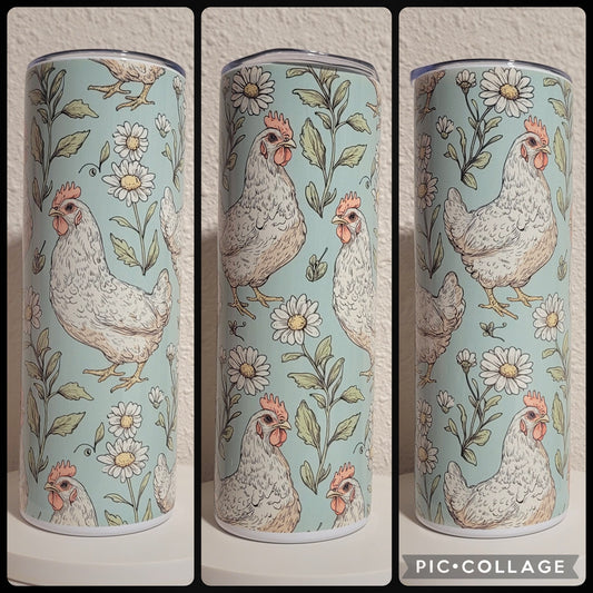Pastel Chickens Tumbler
