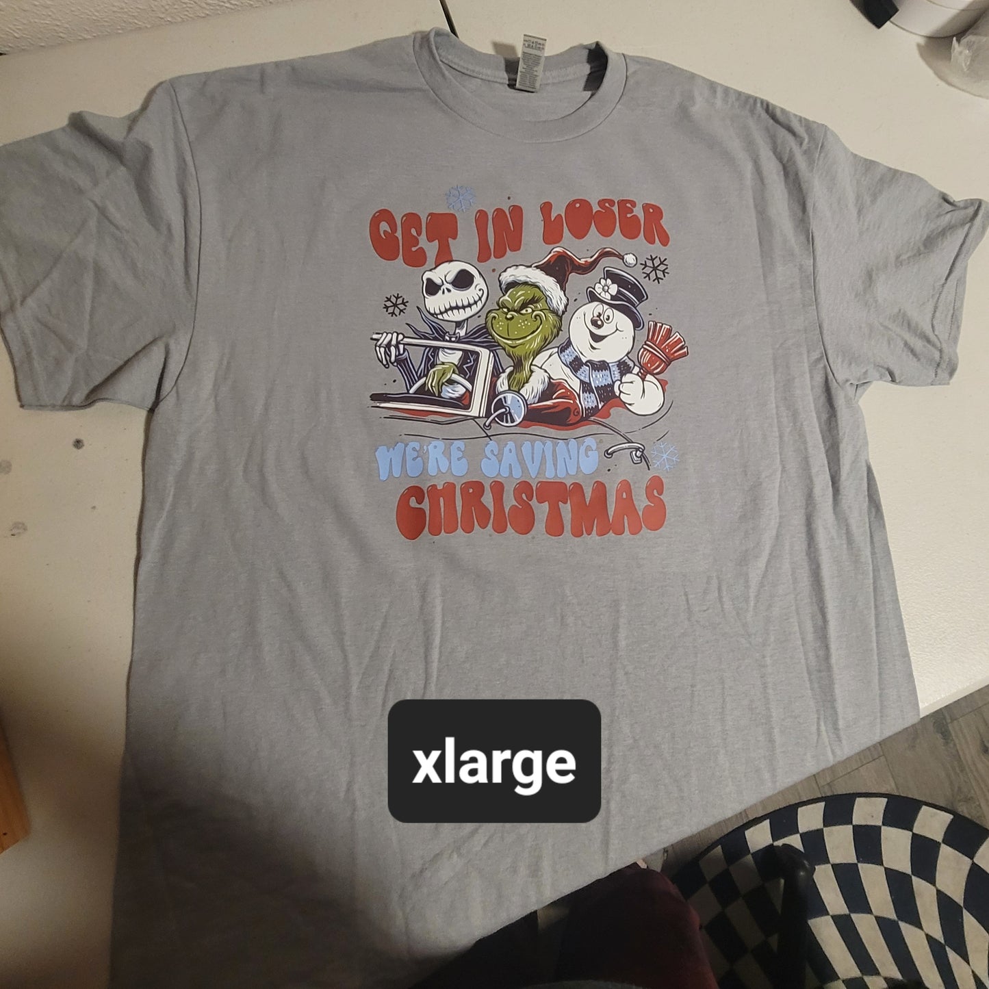 Christmas Characters Tshirt - XL