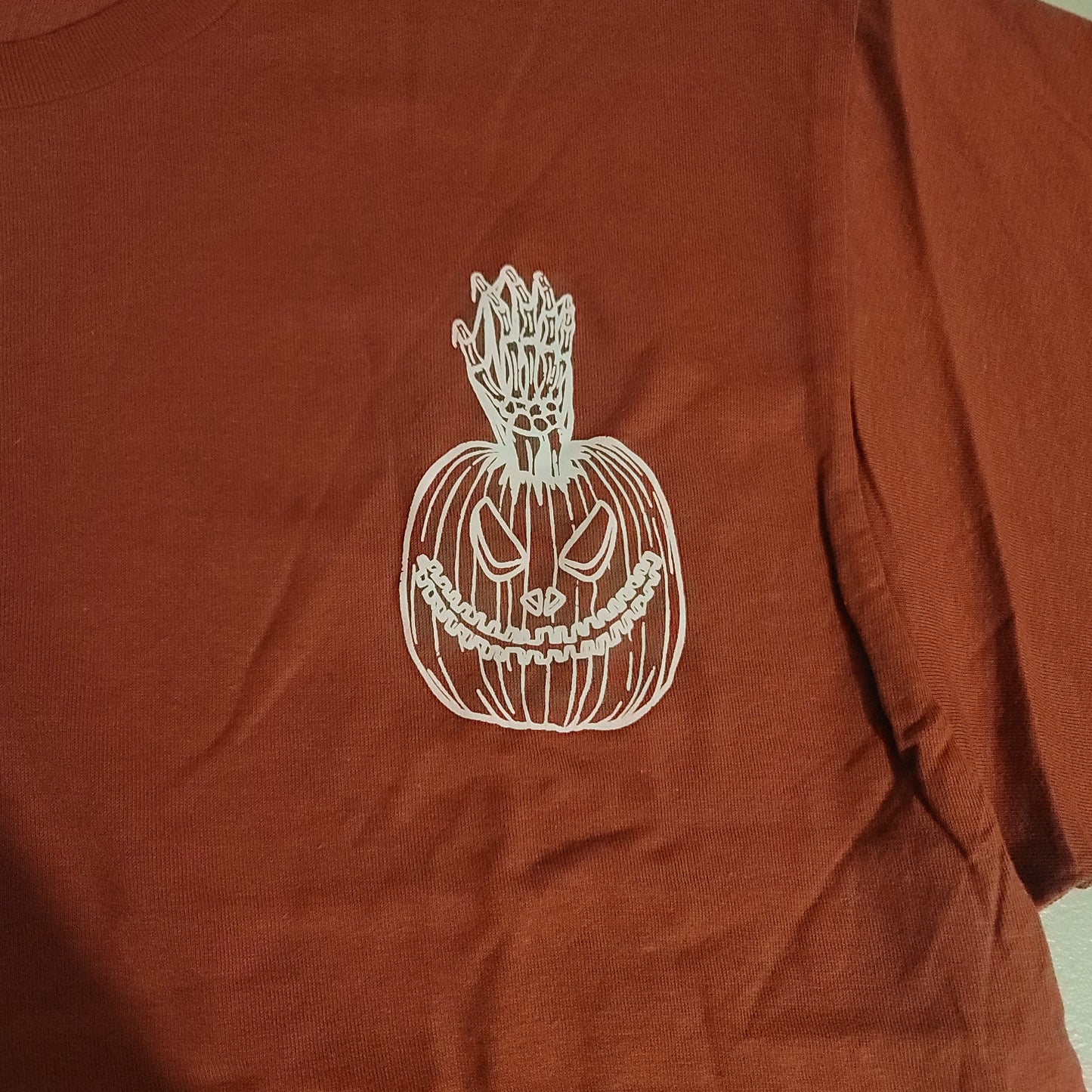 Spooky Pumpkin Pocket Tshirt - L