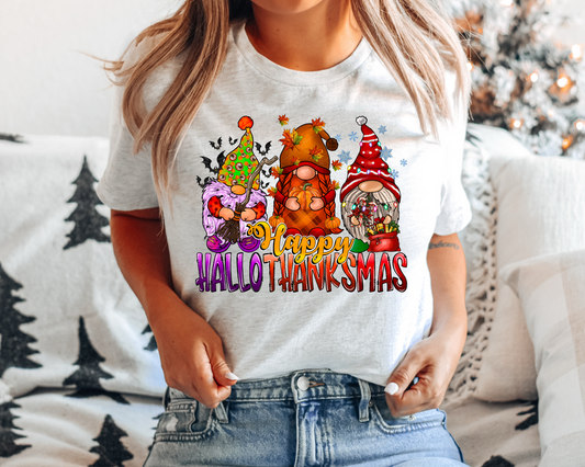 Happy HallowThanksMas Gnomes