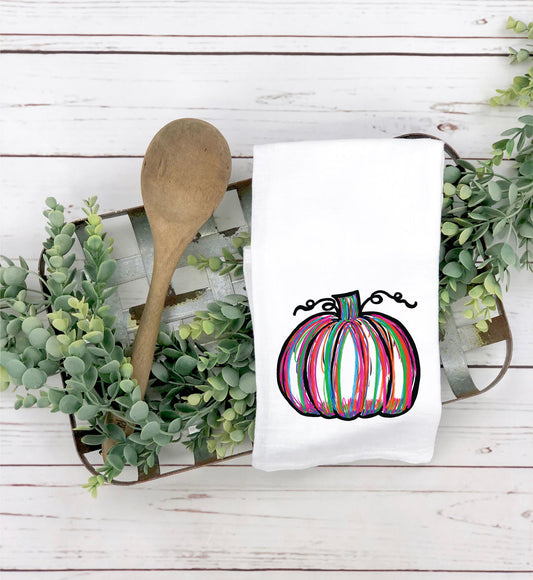 Watercolor Pumpkin - Towel