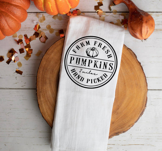 Hand Picked Pumpkins - Towel